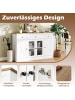 COSTWAY Sideboard 140 cm in Weiß