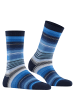 Burlington Socken Stripe in Marine