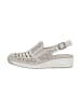 rieker Sandalen Keilabsatz aus Massa-Leder Beige