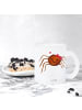 Mr. & Mrs. Panda Teetasse Glas Spinne Agathe Freude ohne Spruch in Transparent