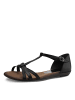 Tamaris Sandalette in schwarz