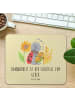 Mr. & Mrs. Panda Mouse Pad Erntedankfest Dankbarkeit mit Spruch in Gelb Pastell