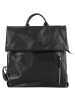 Cluty City-Rucksack echt Leder in schwarz