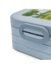 Mr. & Mrs. Panda Bentobox Einhorn Radfahrer Design ohne Spruch in Blau Pastell