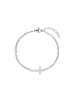 s.Oliver Armband Modern Cross in silber