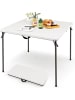COSTWAY Campingtisch 86x86cm in Weiß