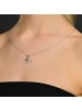 Adeliás Damen Anhänger – Kreuz Kreuzanhänger aus 925 Silber mit Zirkonia in silber