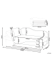 Beliani Chaiselongue MERI in Grün/Braun - (W) 155 x (H) 76 x (L) 69 cm linksseitig
