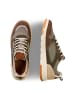 Camel Active Leichte Sneaker aus Leder und Textil in Khaki