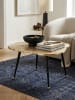 KADIMA DESIGN Moderner Couchtisch - Schwarz/Gold, Baumscheiben-Look aus Aluminium