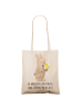 Mr. & Mrs. Panda Shopping Tasche Hase Küken mit Spruch in Creme