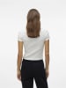 Vero Moda Shirt 2er-Set Enger Schnitt Rundhals Kurzarm T-Shirt in Weiß-2