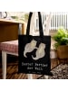 Mr. & Mrs. Panda canvas tasche Otter Bester Partner der Welt mit... in Schwarz