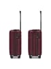 Redolz Essentials 11 4 Rollen Kabinentrolley 55 cm mit Dehnfalte in burgundy