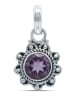 mantraroma 925er Silber - Ketten (L) 13 x (B) 23 mm mit Amethyst facettiert