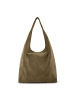 FREDs BRUDER Velvet Wild Schultertasche Leder 39 cm in khaki