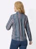 Sieh an! Langarm-Bluse in marine-rosenholz-gestreift