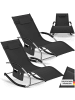 tectake ergonomische Sonnenliege, Belastbarkeit 120 kg, 62 x 146 x 92 cm