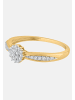 Diamant Exquis Ring aus 375 Gelbgold mit Diamant