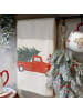 Chic Antique Geschirrtuch AIX AUTO mit Weihnachtsbaum auf Dach