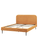 Beliani Doppelbett FLAYAT in Orange/Schwarz - (W) 173 x (H) 109 x (L) 215 cm
