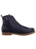 Esgano Damenschnürrstiefel warm flach Da.-Boot in  Blau