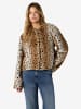 Noisy may Kunstfelljacke Rundhals Langarm Moderner Look in Braun