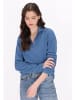 myMo Damen Fleecepullover in Blau
