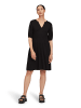 CARTOON Jerseykleid mit Raffung in Schwarz