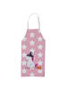 Mr. & Mrs. Panda Schürze Einhorn Hexe ohne Spruch in Rot Pastell
