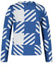 Gerry Weber Pullover Langarm Turtle in atlantic/offw.check jacquard