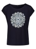 Zero  Shirt mit Rundhalsausschnitt in Patch Dark BlueBeige