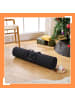 relaxdays 2 x Geschenkpapier Aufbewahrung in Schwarz - (H)79 x Ø 22 cm