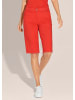 MADELEINE Bermuda mit Fransen in blutorange