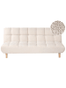 Schlafsofa RISOR in Weiß/Braun - (W) 190 x (H) 83 x (L) 90 cm