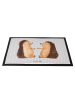 Mr. & Mrs. Panda Doormat Igel Liebe ohne Spruch in Grau Pastell