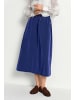 Rich & Royal Midi Rock mit Details in Midnight Blue