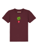 wat? Apparel T-Shirt Radieschen in Weinrot