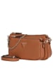 Guess Noelle II DBL Pouch - Umhängetasche 24 cm (taupe) in light cognac