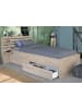 Parisot Stauraumbett Jugendzimmer Bett 90 x 200 mit 2 x Bettschubkasten