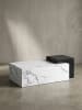 KADIMA DESIGN Couchtisch 120x60x40 cm Schwarz Sofatisch in Marmor-Optik