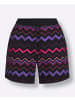 WITT WEIDEN Badeshorts in schwarz-pink-lila