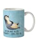 Mr. & Mrs. Panda Kindertasse Pinguin Lachen mit Spruch in Eisblau