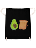 Mr. & Mrs. Panda Sportbeutel Avocado Toast ohne Spruch in Schwarz