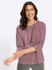 WITT WEIDEN Print-Shirt in bordeaux-ecru-bedruckt