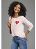 Laura Scott Strickpullover in rosa-rot