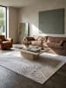 KADIMA DESIGN Teppich Kurzflor Floral pflegeleicht Wohnzimmer Schlafzimmer Flur in Grau