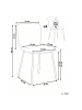 Beliani 4er-Set Esszimmerstuhl CALDWELL in Beige/Schwarz