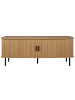 Beliani TV-Schrank BRADLEY in Braun/Schwarz - (W) 150 x (H) 58 x (L) 45 cm