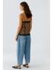 Oui Top in camel grey